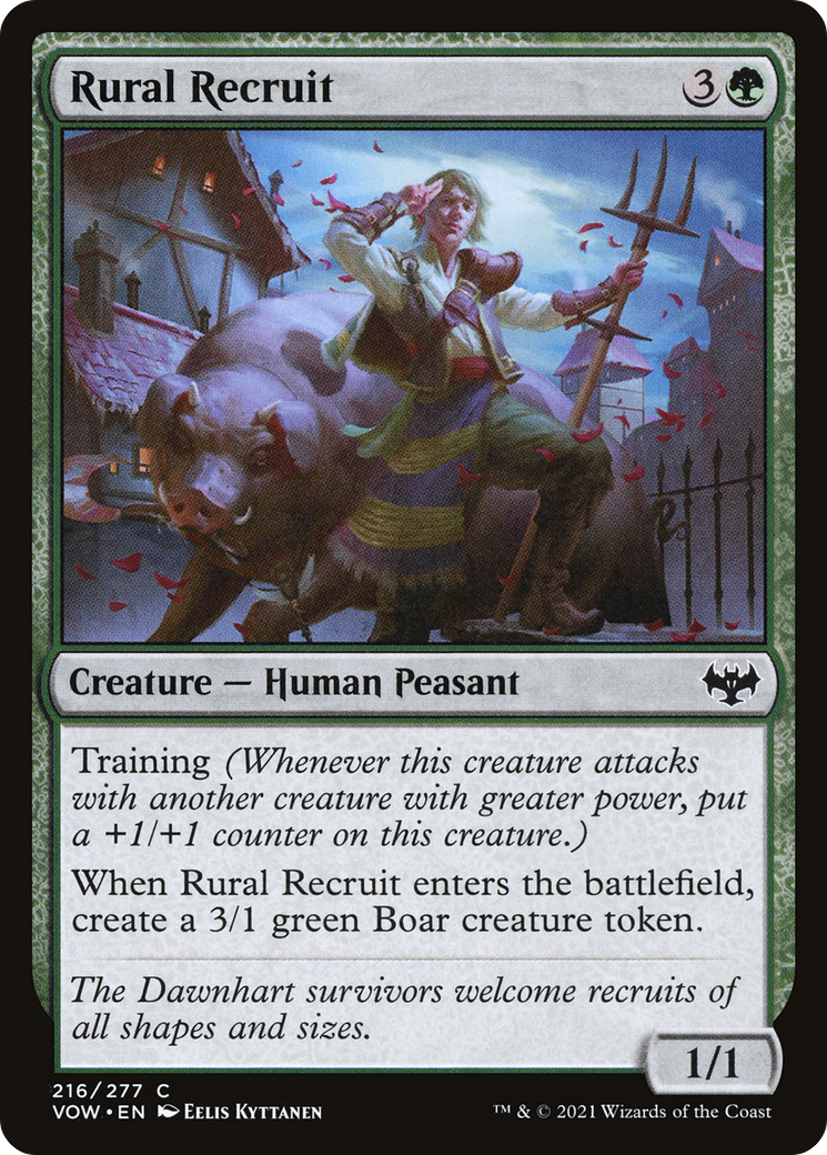 Rural Recruit (VOW-216) [Innistrad: Crimson Vow] Foil