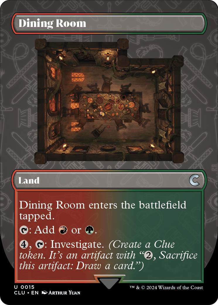 Dining Room (Borderless) (CLU-015) [Ravnica: Clue Edition]