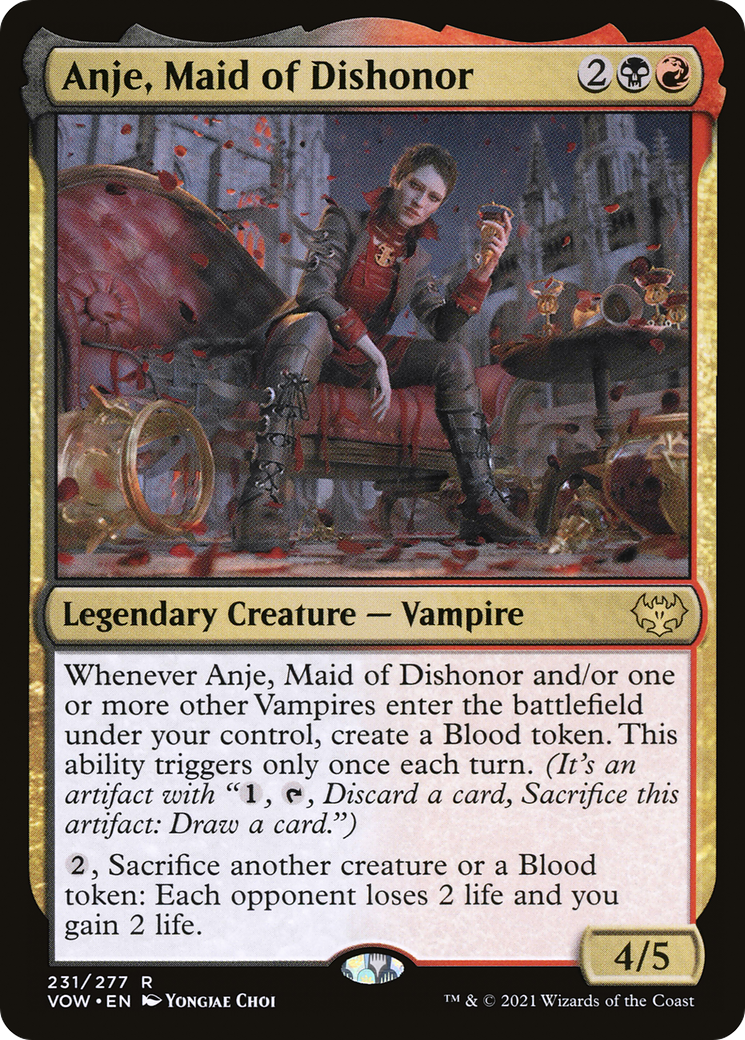 Anje, Maid of Dishonor (VOW-231) [Innistrad: Crimson Vow] Foil