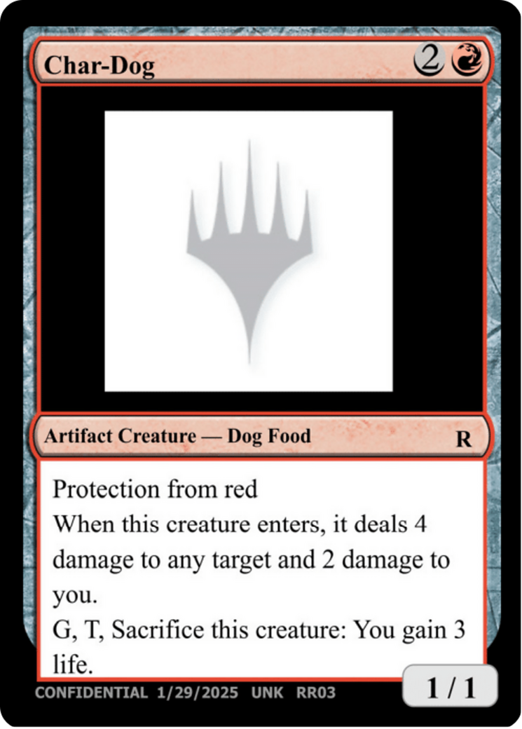 Char-Dog (UNK-RR03A) [Un-Known Event Playtest Cards]