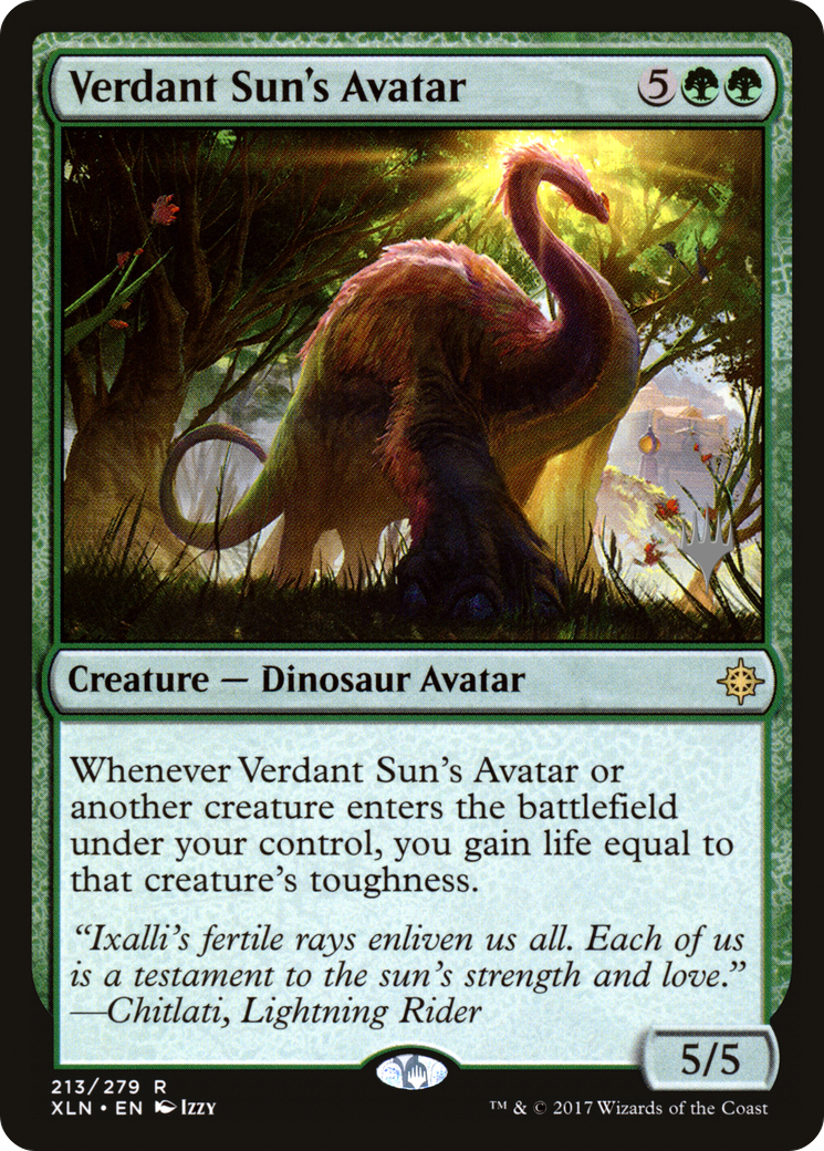 Verdant Sun's Avatar (PPM20-213P) [Promo Pack: Ixalan Promos] Foil