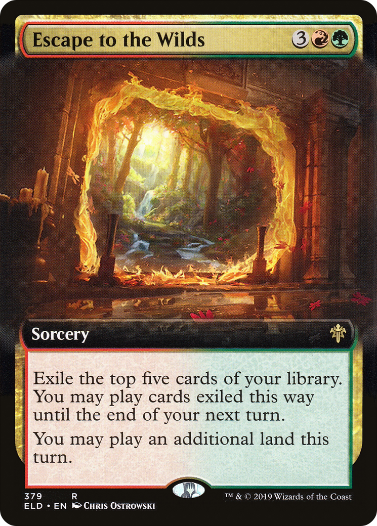 Escape to the Wilds (Extended Art) (ELD-379) [Throne of Eldraine]
