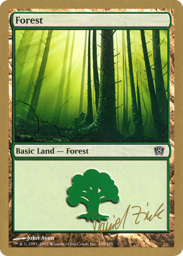 Forest (348) - 2003 Daniel Zink (8ED) [World Championship Decks 2003]