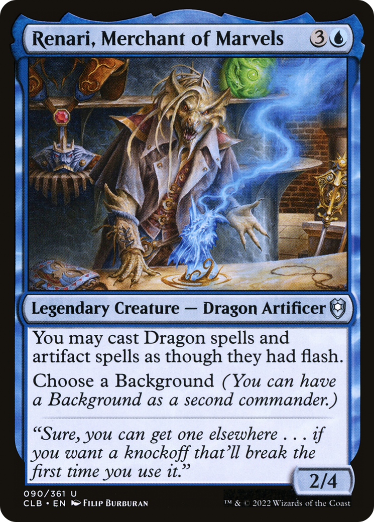 Renari, Merchant of Marvels (CLB-090) [Commander Legends: Battle for Baldur's Gate] Foil