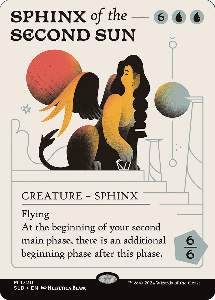 Sphinx of the Second Sun (SLD-1720) (Borderless) [Secret Lair Drop] Foil