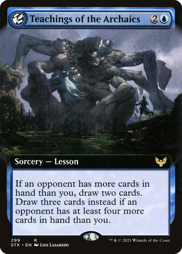 Teachings of the Archaics (Extended Art) (STX-299) [Strixhaven: School of Mages] Foil