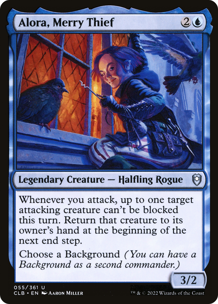 Alora, Merry Thief (CLB-055) [Commander Legends: Battle for Baldur's Gate] Foil