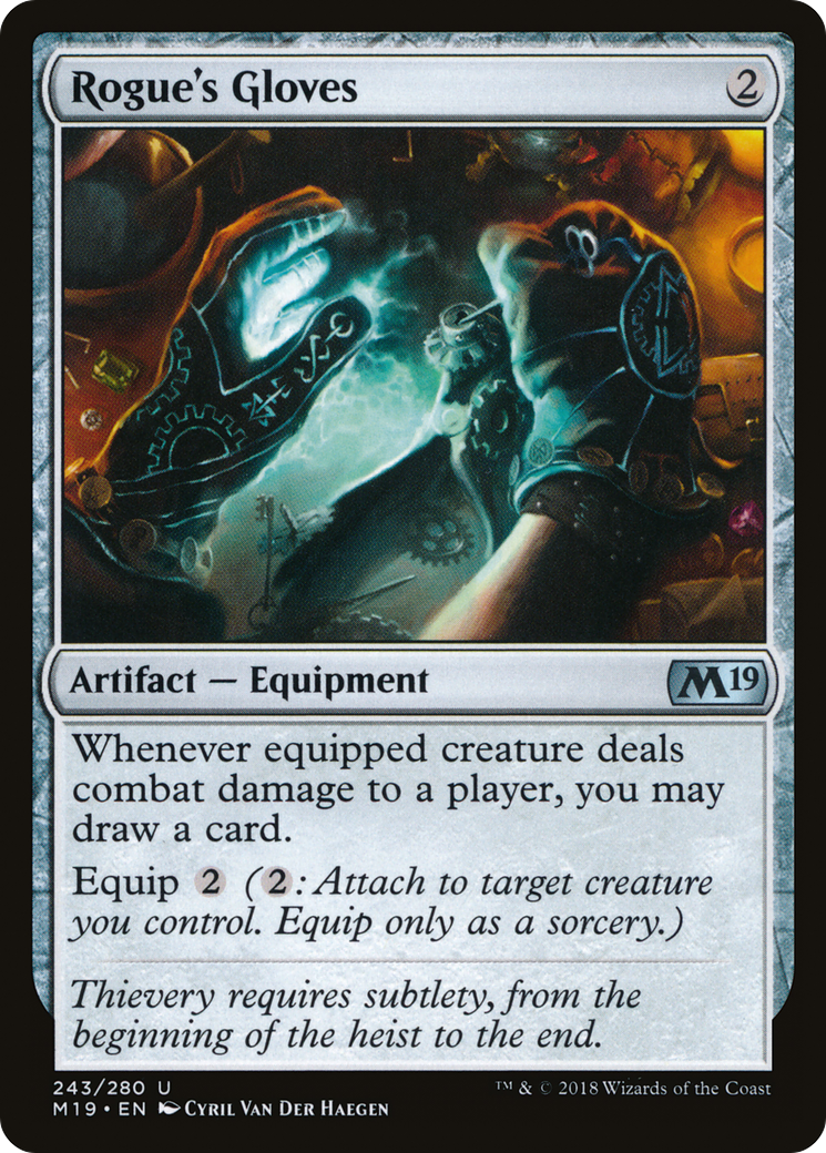 Rogue's Gloves (M19-243) [Core Set 2019] Foil