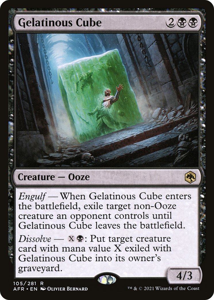 Gelatinous Cube (AFR-105) [Adventures in the Forgotten Realms] Foil