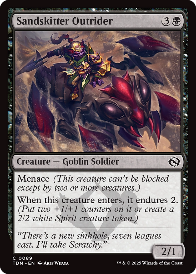 Sandskitter Outrider (TDM-089) [Tarkir: Dragonstorm] Foil