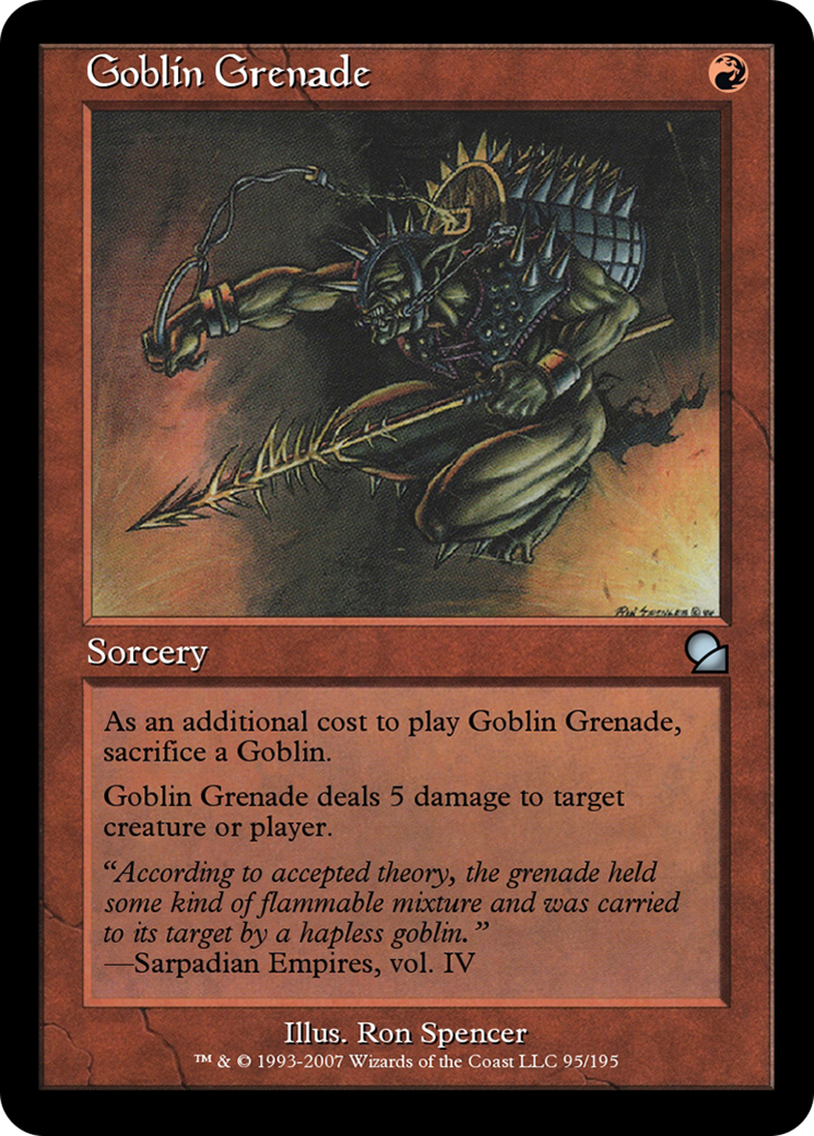 Goblin Grenade (ME1-095) [Masters Edition] Foil