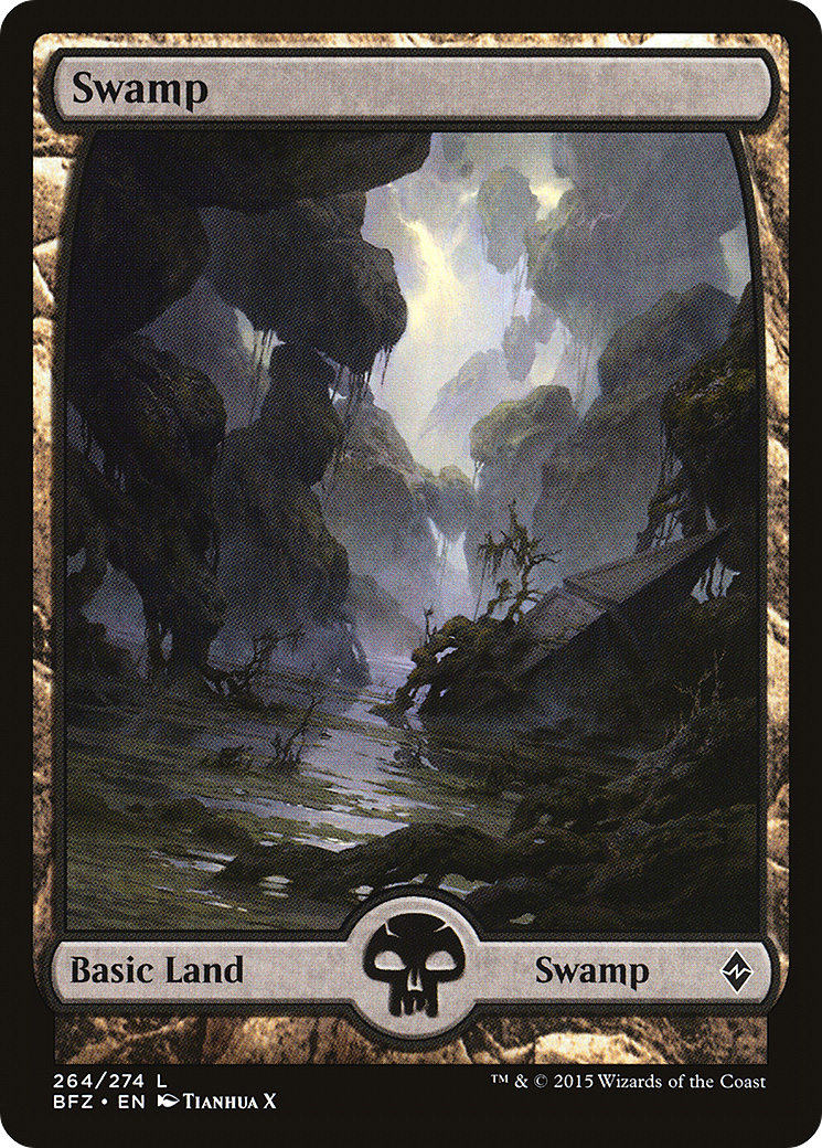 Swamp (264) - Full Art (BFZ-264) [Battle for Zendikar]