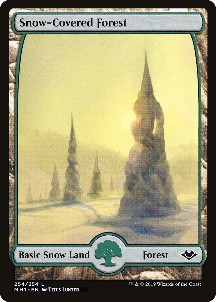 Snow-Covered Forest (MH1-254) [Modern Horizons] Foil
