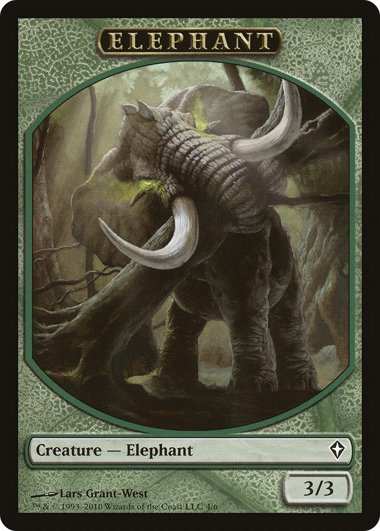 Elephant Token (WWK-004) [Worldwake Tokens]