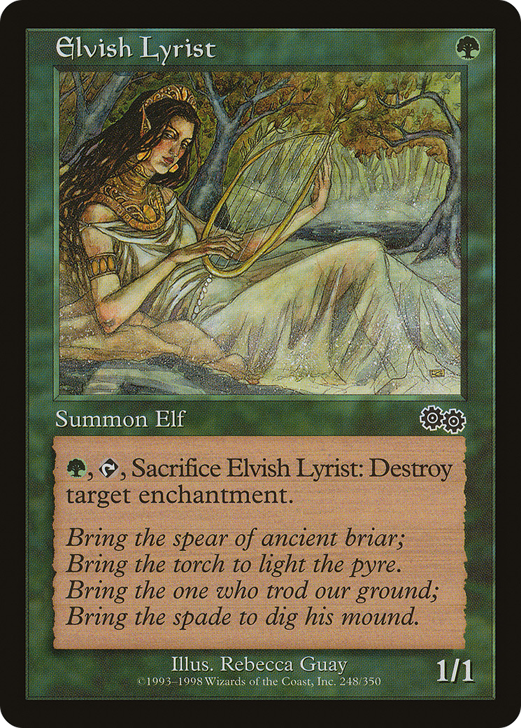 Elvish Lyrist (USG-248) [Urza's Saga]