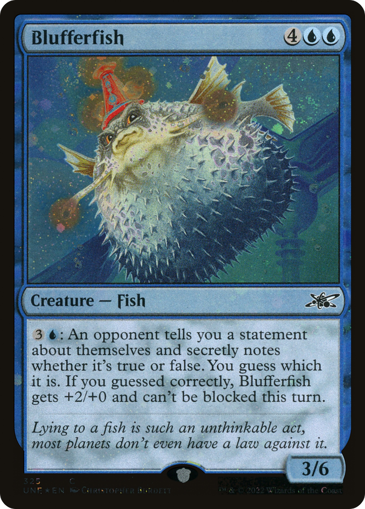 Blufferfish (Galaxy Foil) (UNF-325) [Unfinity] Foil