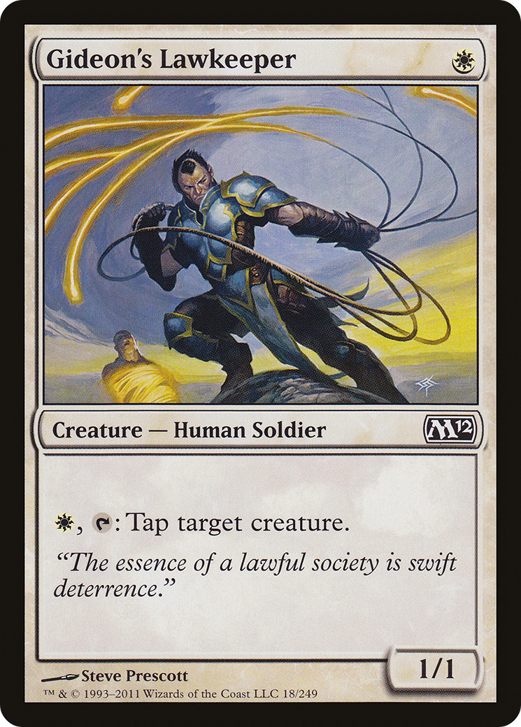 Gideon's Lawkeeper (M12-018) [Magic 2012] Foil