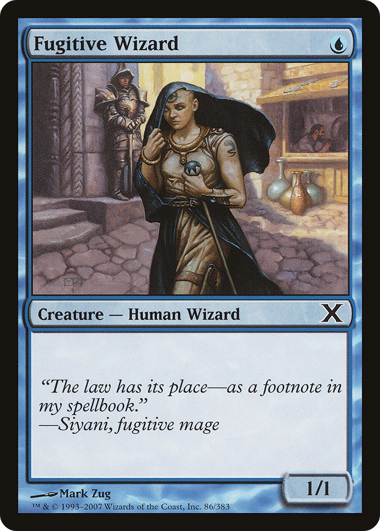 Fugitive Wizard (10E-086) [Tenth Edition]