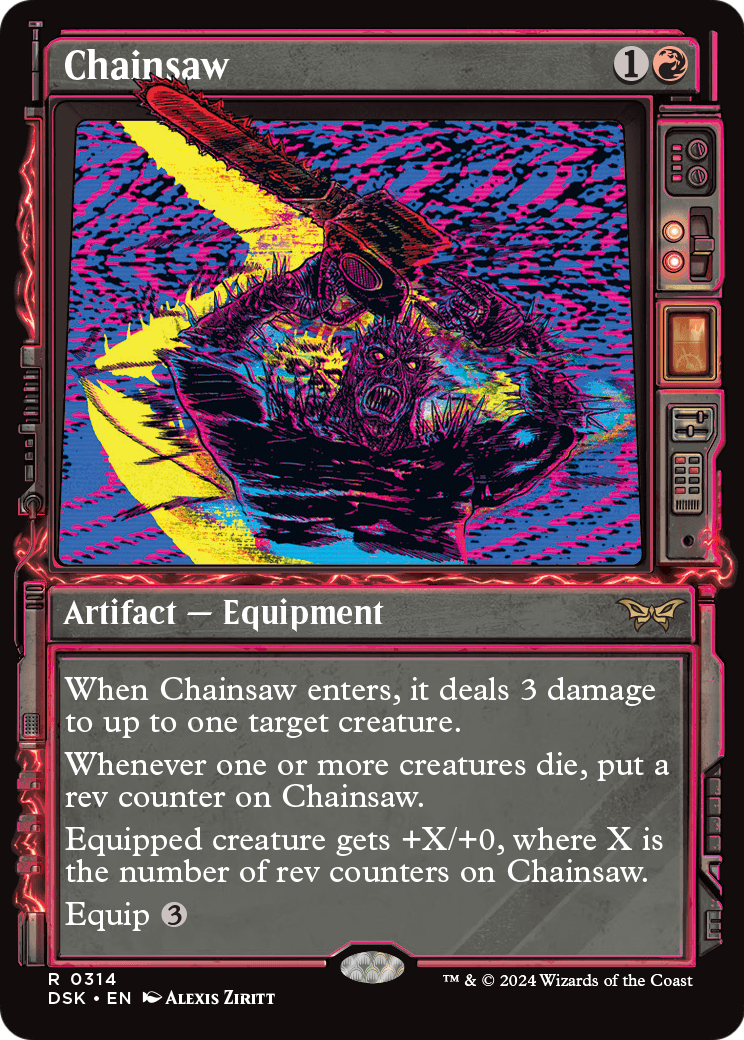 Chainsaw (Showcase) (DSK-314) [Duskmourn: House of Horror] Foil