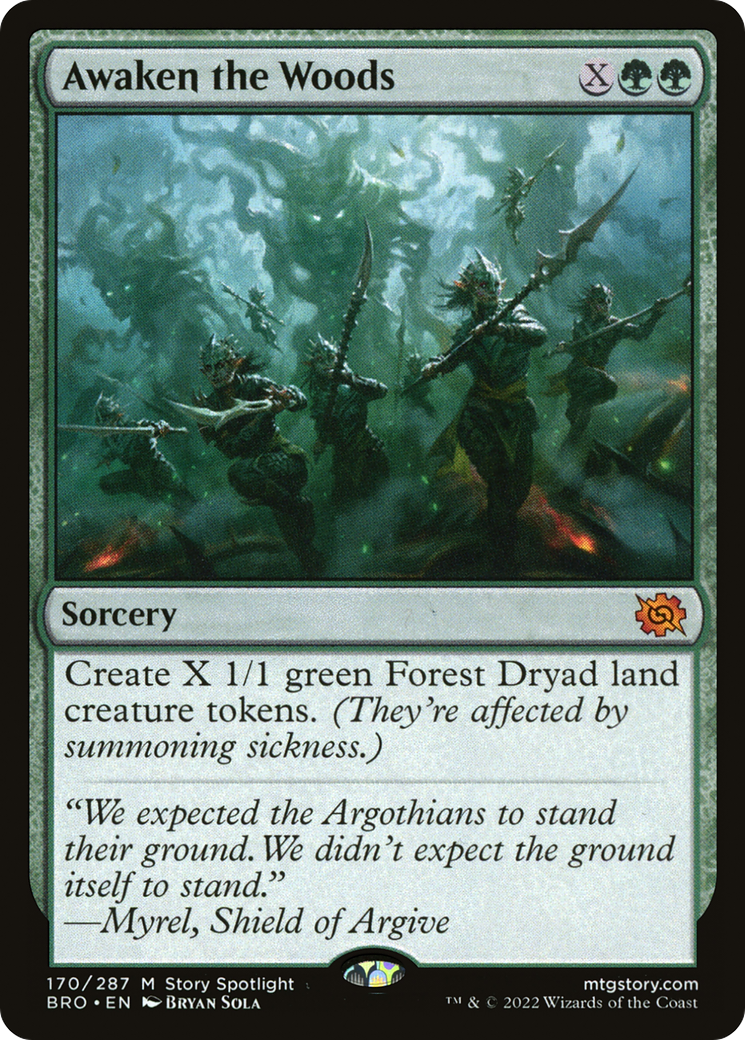 Awaken the Woods (BRO-170) [The Brothers' War] Foil