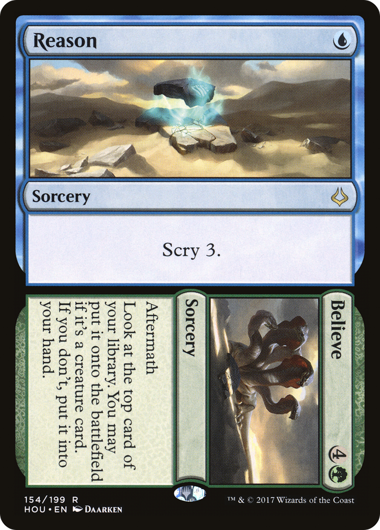 Reason // Believe (HOU-154) [Hour of Devastation] Foil
