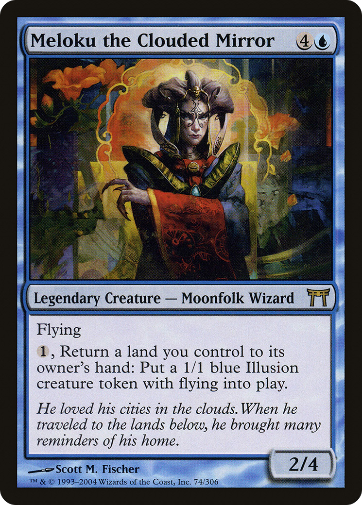 Meloku the Clouded Mirror (CHK-074) [Champions of Kamigawa] Foil