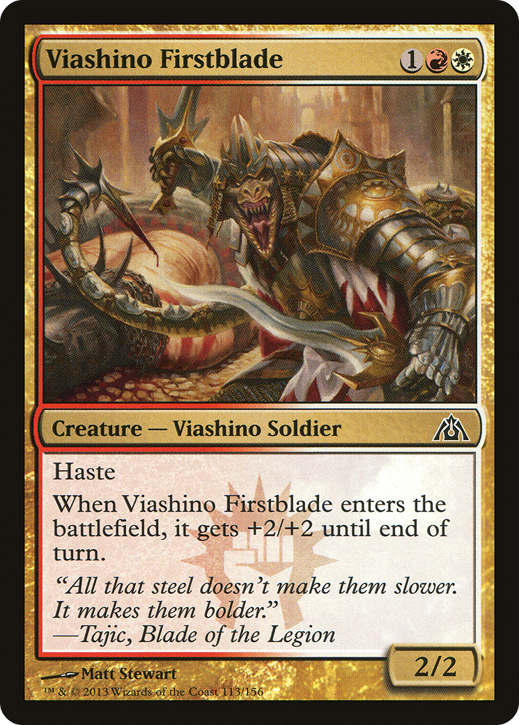 Viashino Firstblade (DGM-113) [Dragon's Maze] Foil