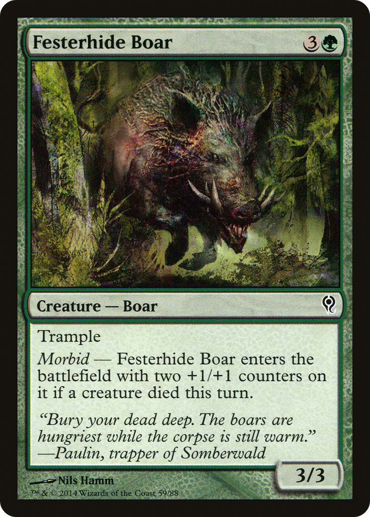 Festerhide Boar (DDM-059) [Duel Decks: Jace vs. Vraska]