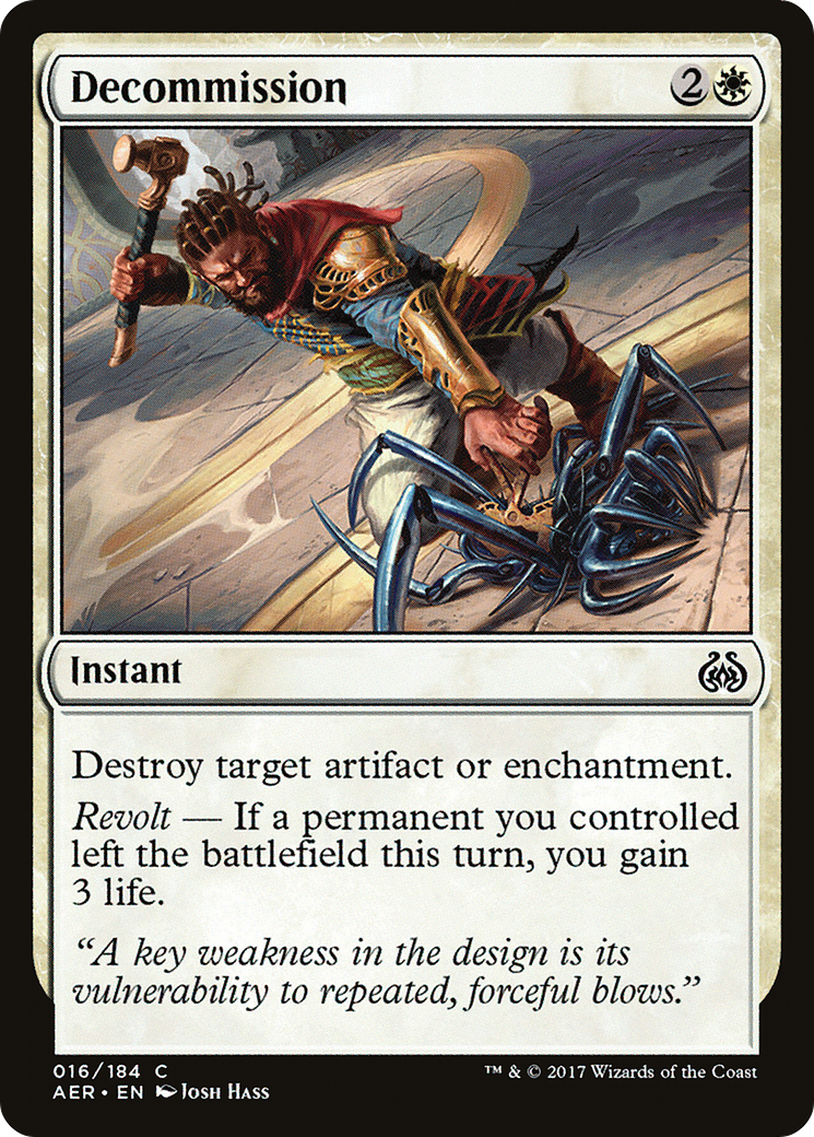 Decommission (AER-016) [Aether Revolt]