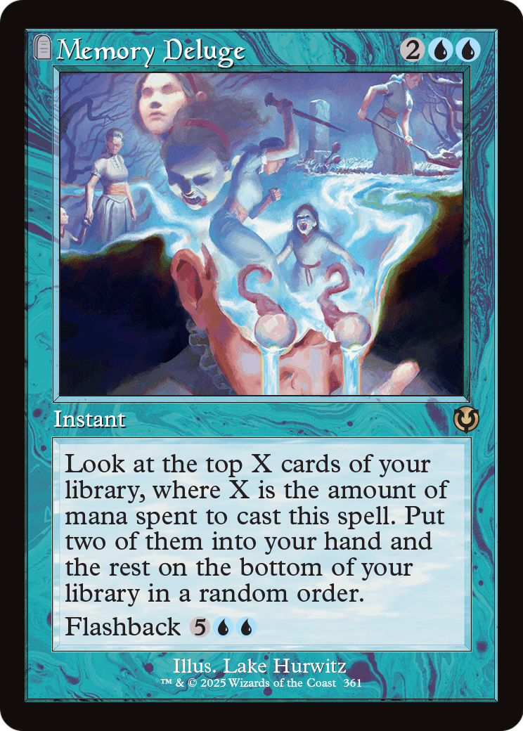 Memory Deluge (Retro Frame) (INR-361) [Innistrad Remastered] Foil