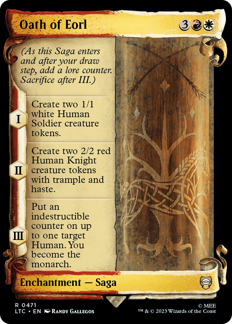 Oath of Eorl (Showcase Scrolls) (LTC-471) [Tales of Middle-earth Commander] Foil