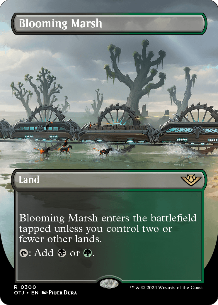 Blooming Marsh (Borderless) (OTJ-300) [Outlaws of Thunder Junction] Foil
