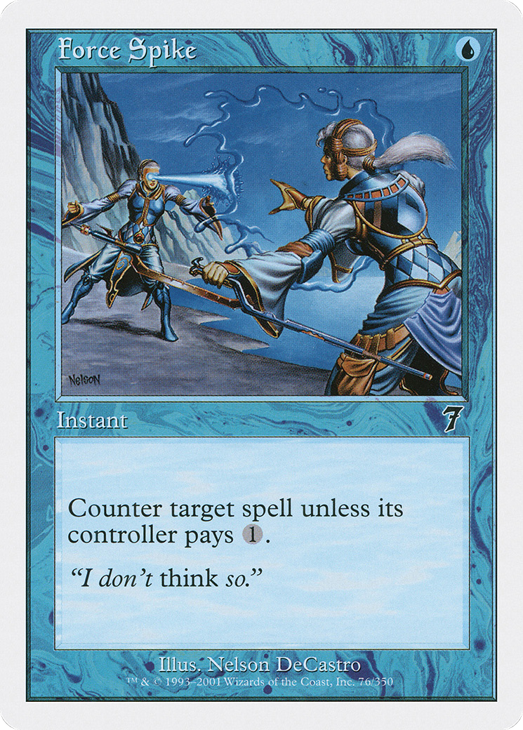 Force Spike (7ED-076) [7th Edition] Foil