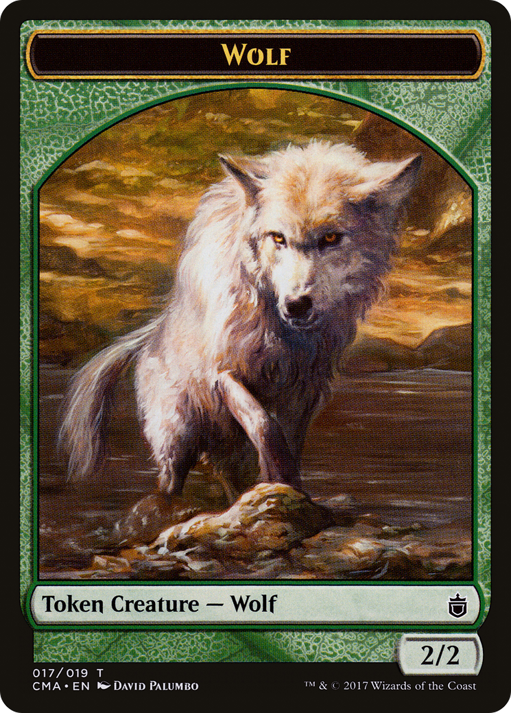 Wolf Token (CMA-017) [Commander Anthology Tokens]