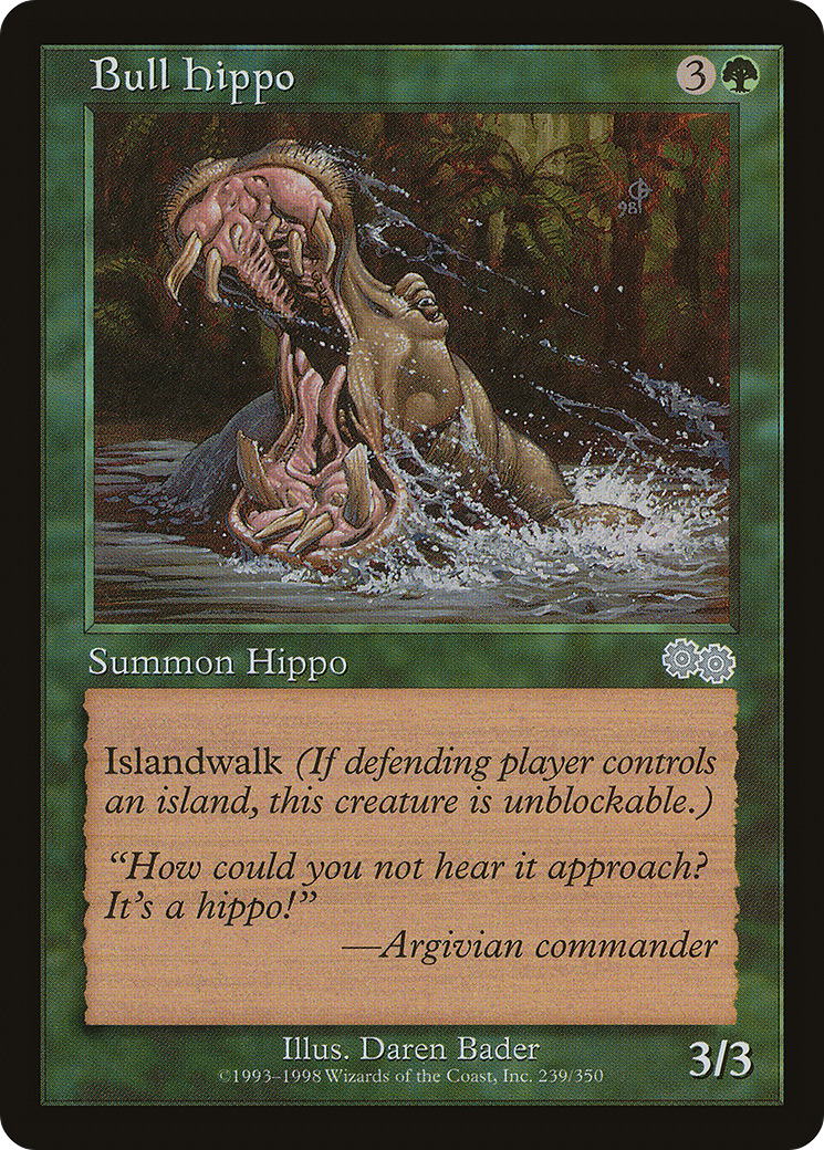 Bull Hippo (USG-239) [Urza's Saga]
