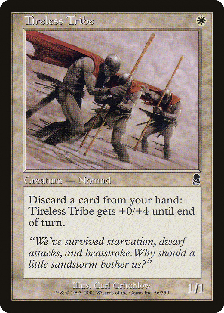 Tireless Tribe (ODY-056) [Odyssey] Foil