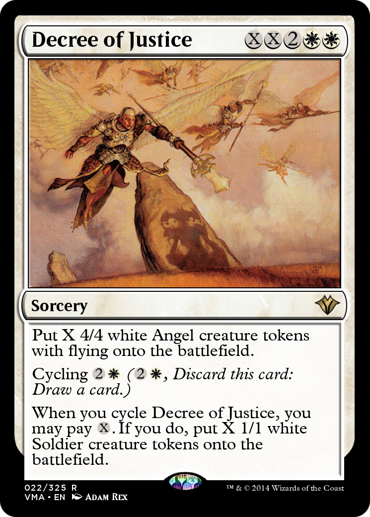 Decree of Justice (VMA-022) [Vintage Masters] Foil