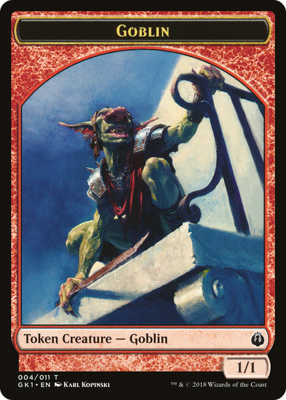 Weird // Goblin Double-Sided Token (GR1-3 // 4) [GRN Guild Kit Tokens]
