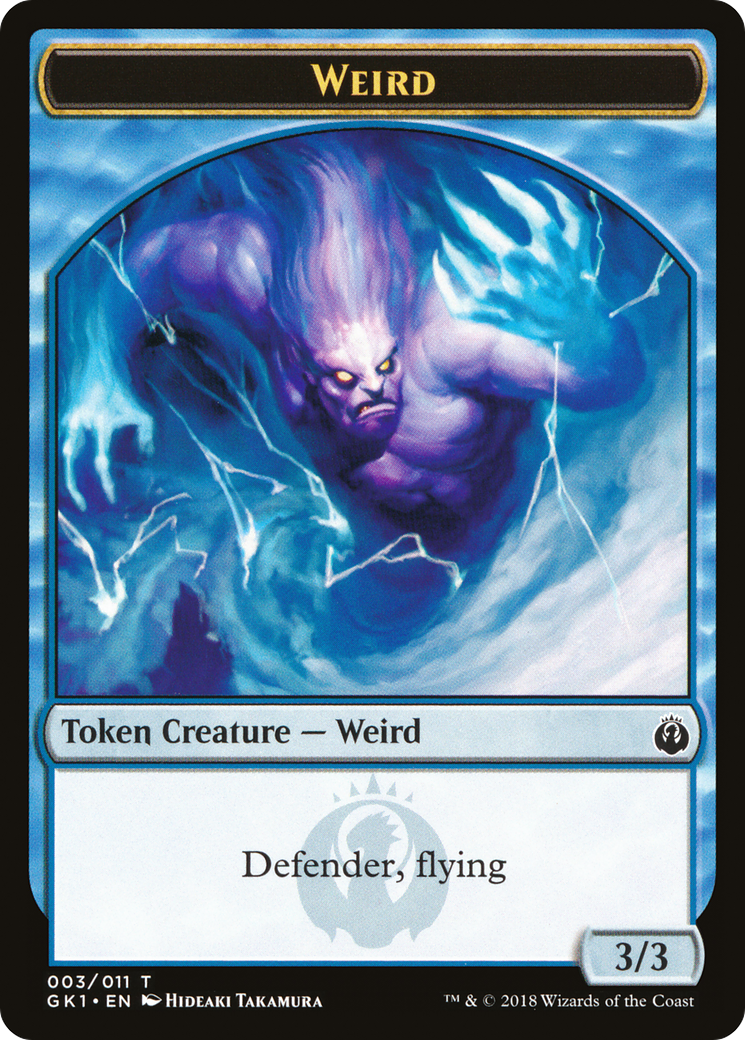 Weird // Goblin Double-Sided Token (GR1-3 // 4) [GRN Guild Kit Tokens]