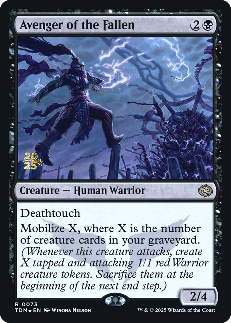 Avenger of the Fallen (PRE-073) [Prerelease Cards] Foil