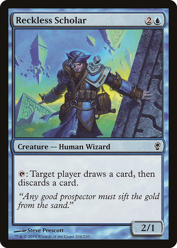 Reckless Scholar (CNS-104) [Conspiracy] Foil