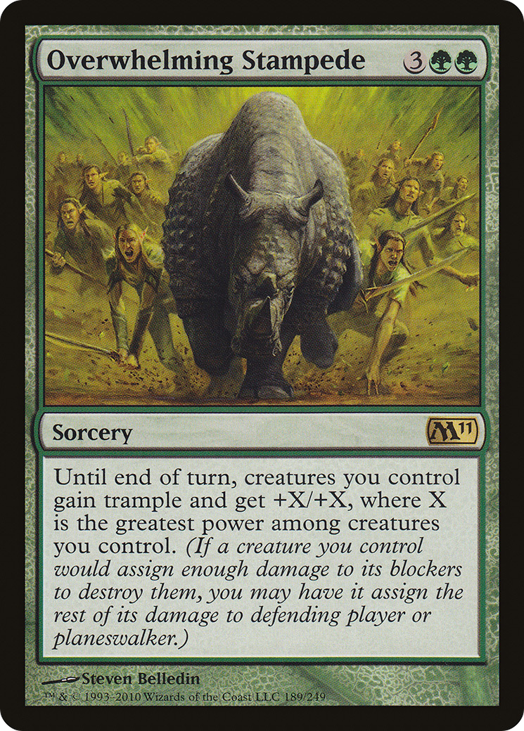 Overwhelming Stampede (M11-189) [Magic 2011] Foil