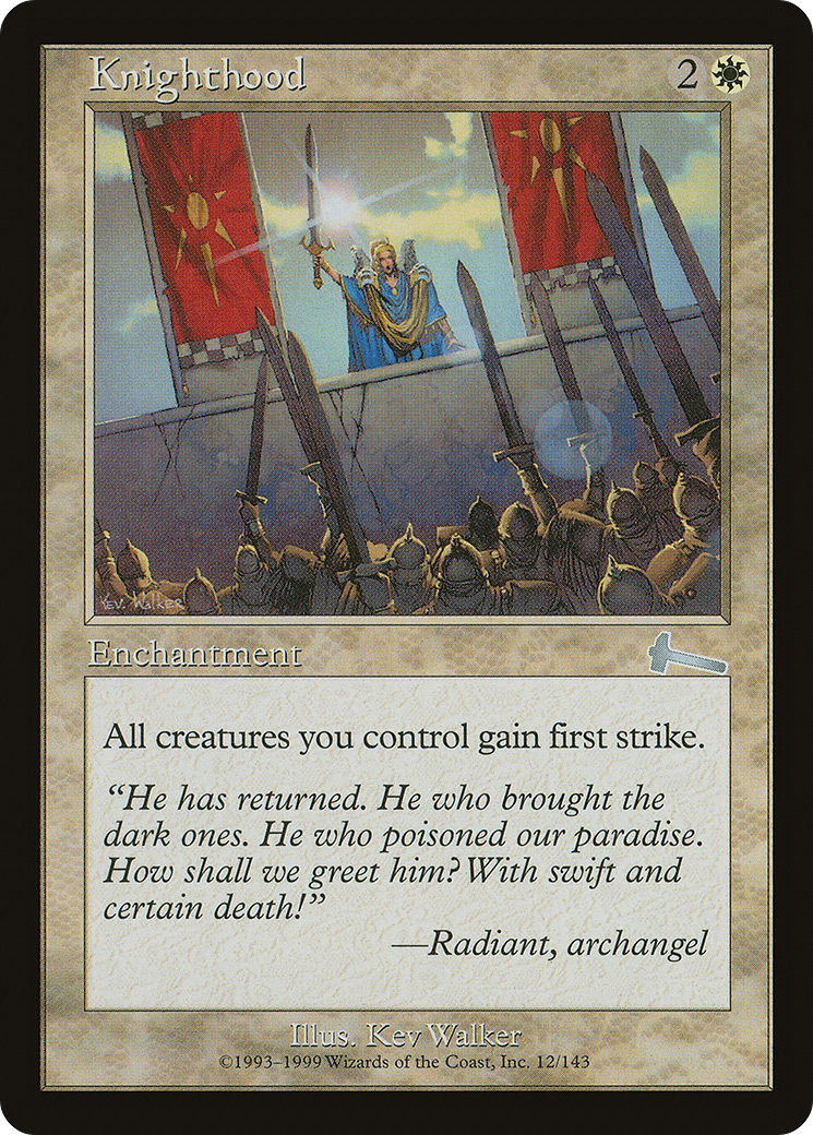 Knighthood (ULG-012) [Urza's Legacy] Foil