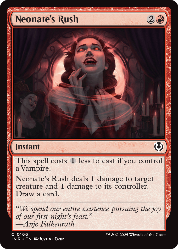 Neonate's Rush (INR-166) [Innistrad Remastered] Foil