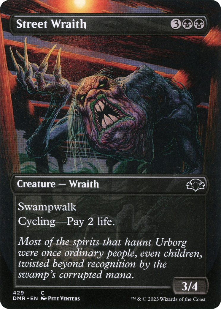 Street Wraith (Borderless) (DMR-429) [Dominaria Remastered] Foil