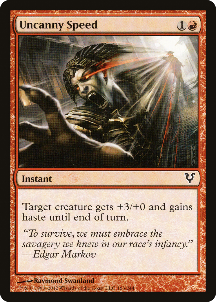 Uncanny Speed (AVR-163) [Avacyn Restored]