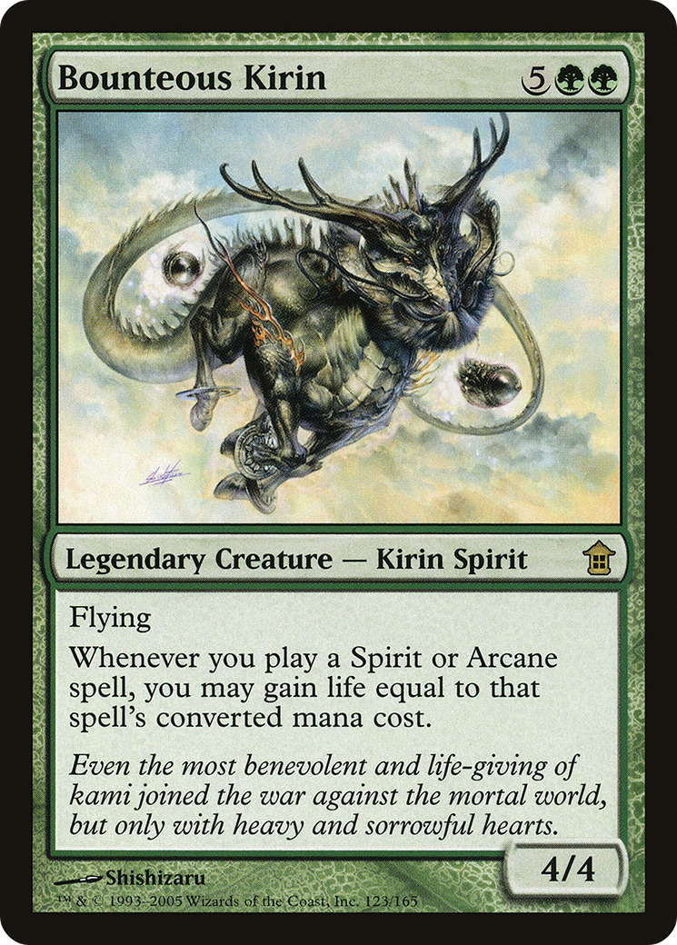 Bounteous Kirin (SOK-123) [Saviors of Kamigawa]