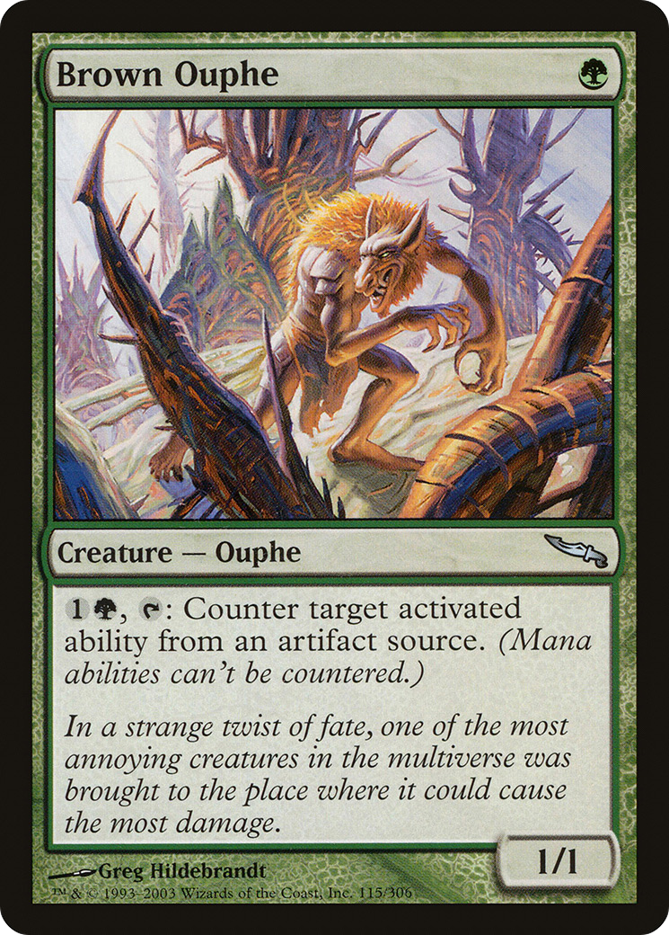 Brown Ouphe (MRD-115) [Mirrodin] Foil