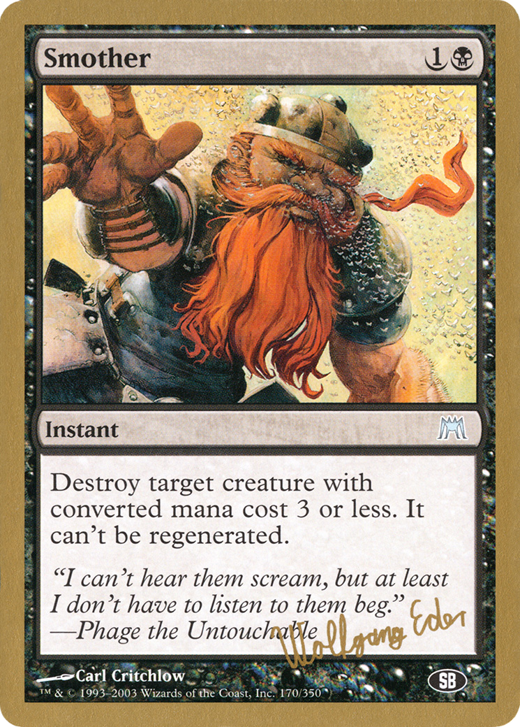 Smother - 2003 Wolfgang Eder (ONS) (SB) [World Championship Decks 2003]