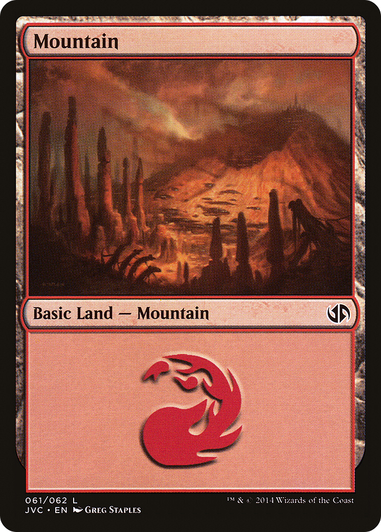 Mountain (DD3-061) (Jace vs Chandra) [Duel Decks Anthology: Jace vs. Chandra]